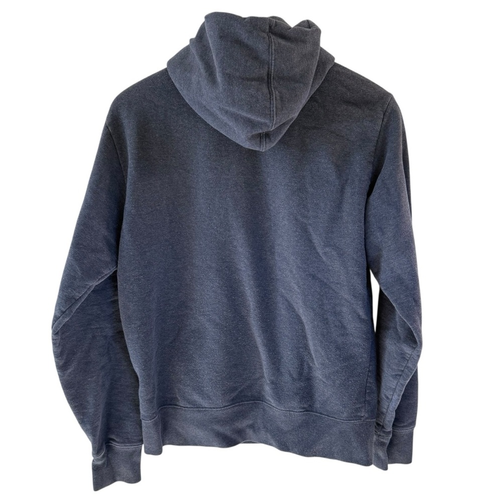 The North Face Sweatshirt Mens Small Hoodie Pullover Graphic Logo Greyish Blue - Picture 6 of 8